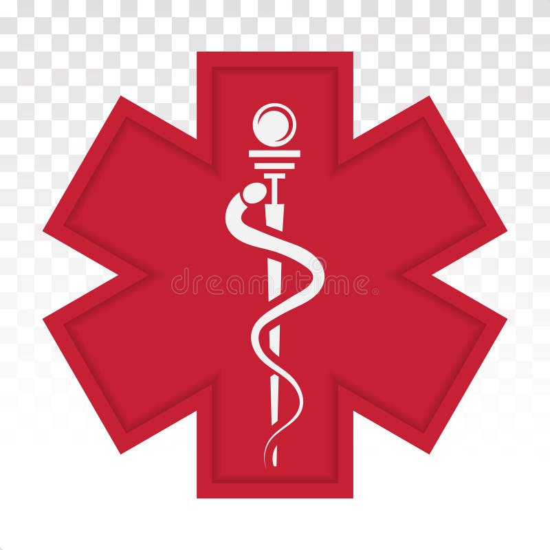 L'icona a forma di avviso medico indica l'emergenza piatta per app e siti Web