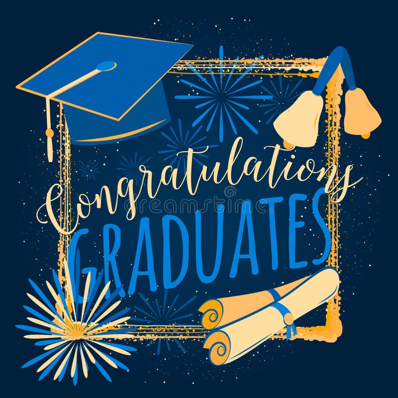 L'illustration de vecteur sur des félicitations foncées de fond reçoit un diplôme la classe 2016 de, conception de couleur pour l illustration de vecteur L'illustration de vecteur sur des félicitations foncées de fond reçoit un diplôme la classe 2016 de, conception de couleur pour l illustration de vecteur
