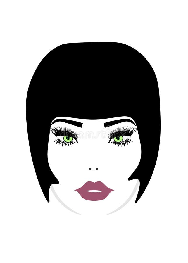 L'illustrazione di web dell'icona di stile di capelli del panino delle donne, donne di logo affronta su fondo bianco, illustrazione di stock L'illustrazione di web dell'icona di stile di capelli del panino delle donne, donne di logo affronta su fondo bianco, illustrazione di stock