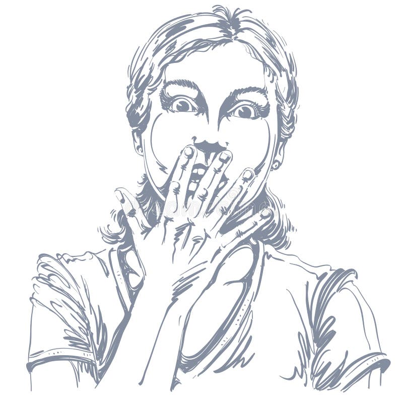 L'illustrazione disegnata a mano di vettore grafico di pelle bianca ha impressionato la l illustrazione di stock L'illustrazione disegnata a mano di vettore grafico di pelle bianca ha impressionato la l illustrazione di stock