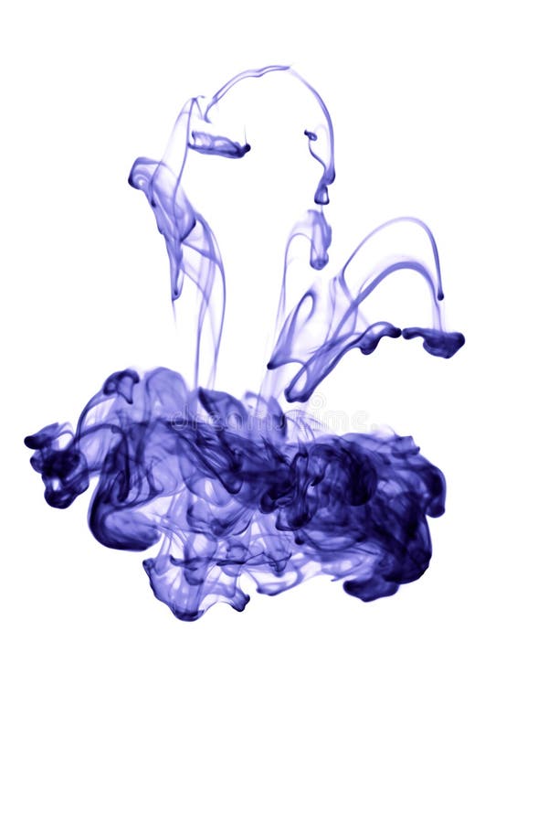 L'inchiostro astratto in acqua ha isolato fotografie stock libere da diritti L'inchiostro astratto in acqua ha isolato fotografie stock libere da diritti