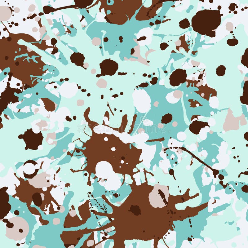 L'inchiostro beige marrone delle tonalità del turchese spruzza il quadrato del fondo illustrazione di stock L'inchiostro beige marrone delle tonalità del turchese spruzza il quadrato del fondo illustrazione di stock