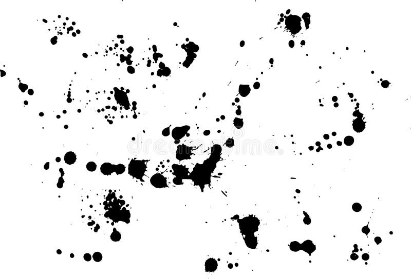 L'inchiostro di vettore spruzza La pittura fatta a mano schizza il fondo S nera royalty illustrazione gratis L'inchiostro di vettore spruzza La pittura fatta a mano schizza il fondo S nera royalty illustrazione gratis
