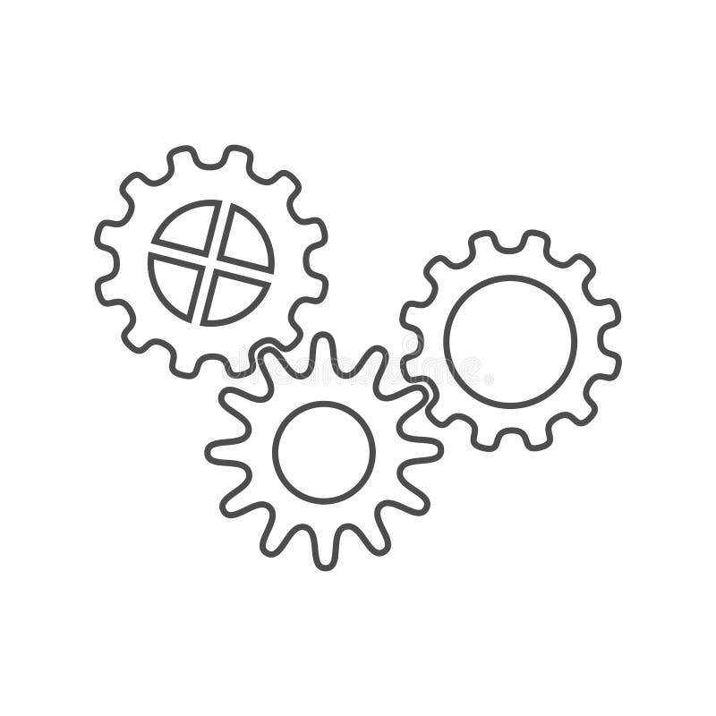 L'insieme delle icone di tre che il dente spinge/che innesta illustrazione vettoriale L'insieme delle icone di tre che il dente spinge/che innesta illustrazione vettoriale