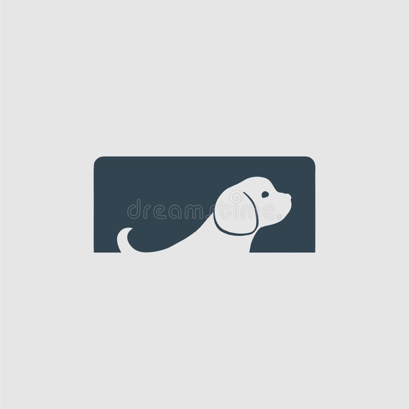 L'inspiration de logo de monogramme de chien illustration stock L'inspiration de logo de monogramme de chien illustration stock