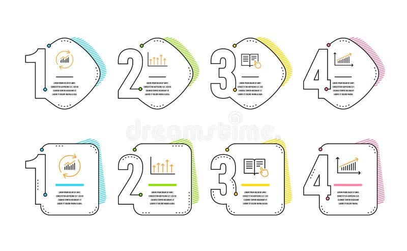 L'instruction, les donn?es de mise ? jour et les ic?nes lues d'?chelle de croissance ont plac? signe de diagramme Vecteur illustration de vecteur L'instruction, les donn?es de mise ? jour et les ic?nes lues d'?chelle de croissance ont plac? signe de diagramme Vecteur illustration de vecteur