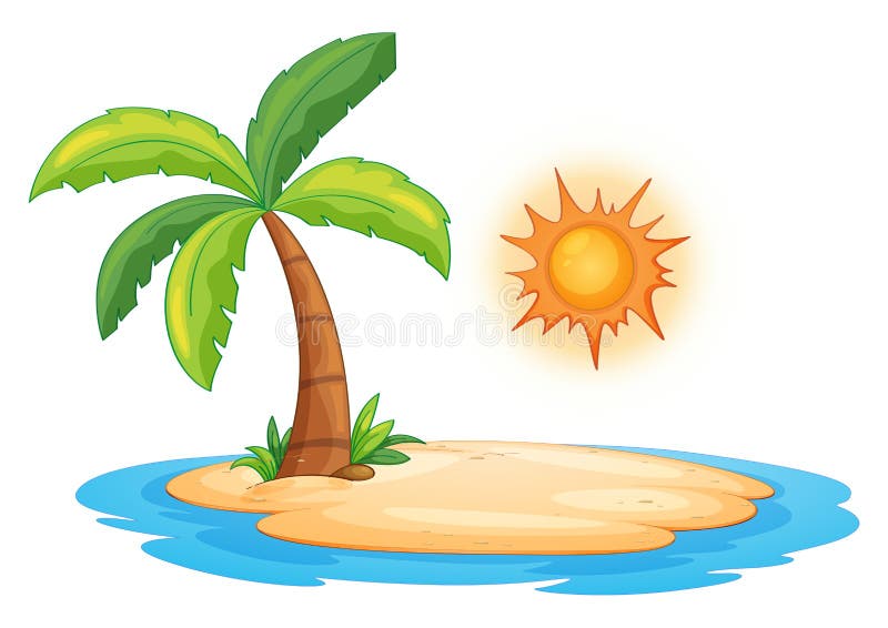 L'isola deserta royalty illustrazione gratis L'isola deserta royalty illustrazione gratis