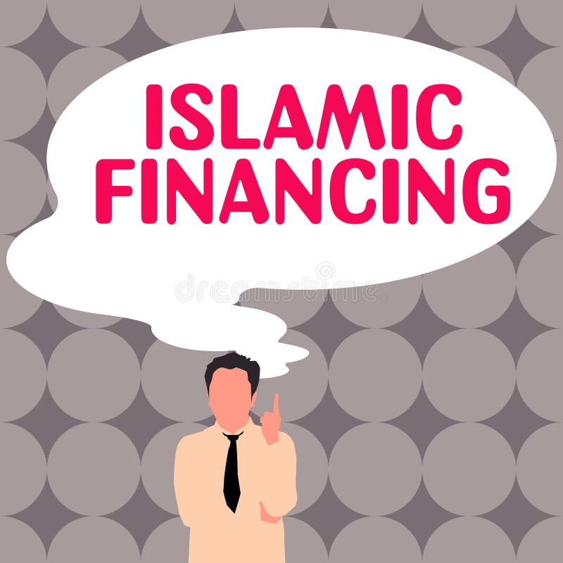 Text caption presenting Islamic Financing, Concept meaning Banking activity and investment that complies with sharia. Text caption presenting Islamic Financing, Concept meaning Banking activity and investment that complies with sharia