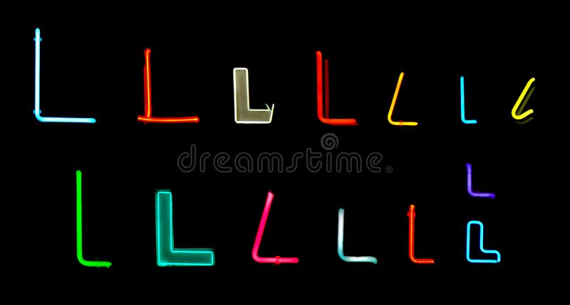 L letters neon