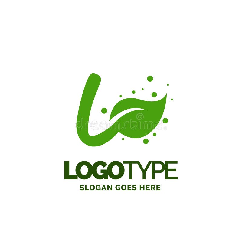 O Logo With Leaf Element Nature Leaf Logo Designs Simple Leaf Stock Vector Illustration Of Healthy Abstract