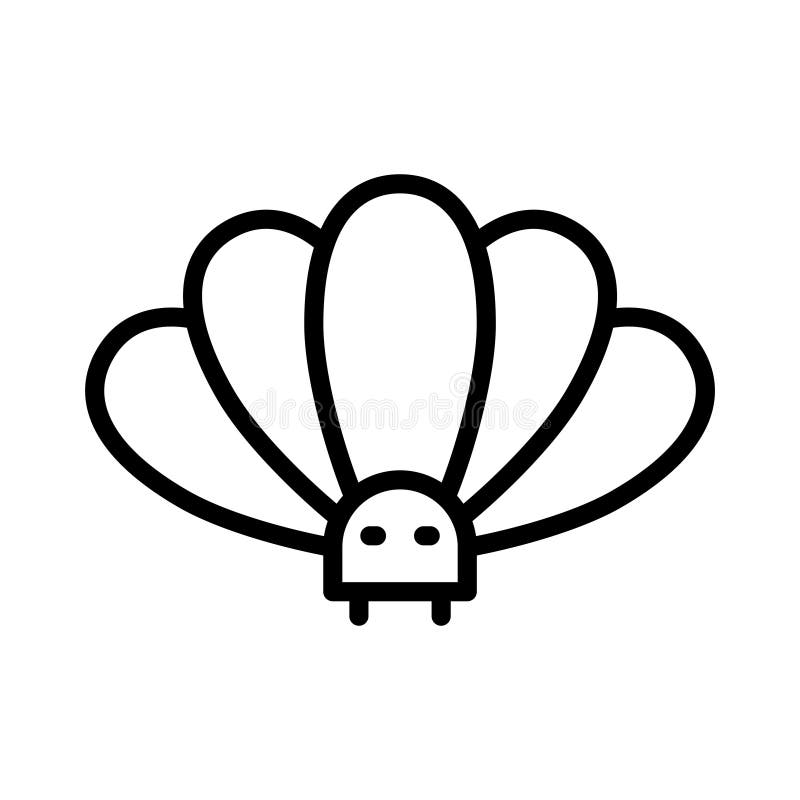 L? nea fina icono del insecto del vector libre illustration