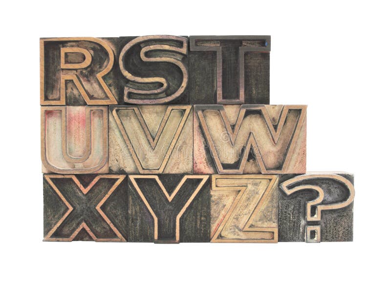 L'oeil d'un caractère en ensemble marque avec des lettres le R-Z
