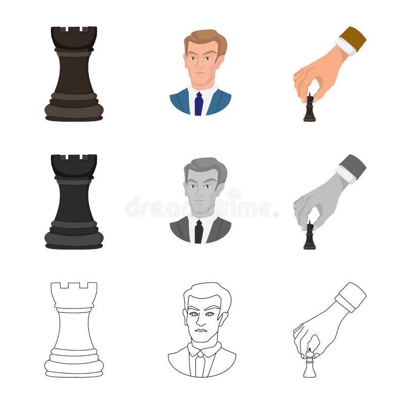 Vector design of checkmate and thin symbol. Collection of checkmate and target stock symbol for web. Vector design of checkmate and thin symbol. Collection of checkmate and target stock symbol for web.