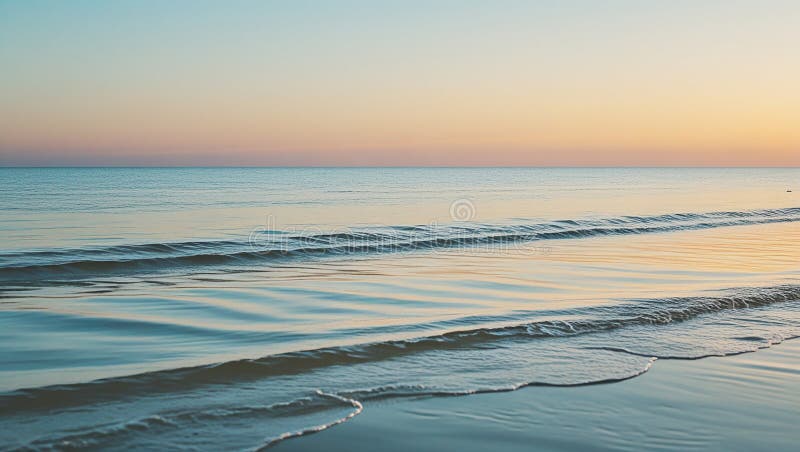 L'onda anomala generata dalla sunrise come una realtà in mare royalty illustrazione gratis