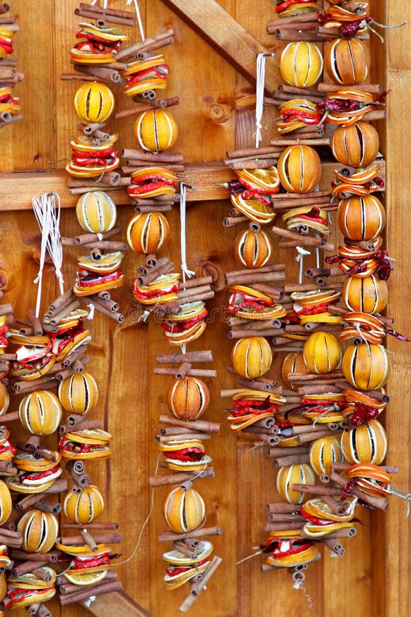 deco noel orange sechee