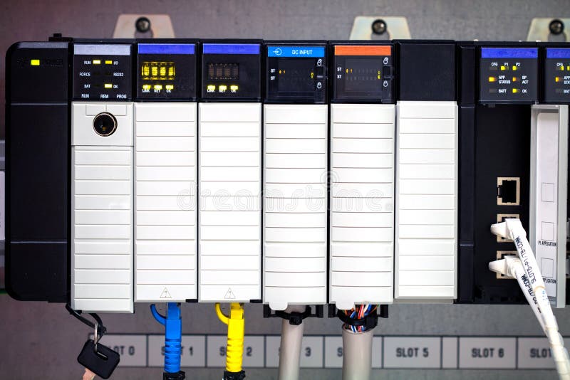 L'ordinateur de PLC photo stock L'ordinateur de PLC photo stock