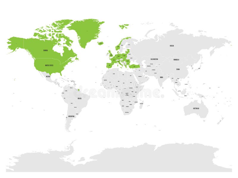 Organizzazione Del Trattato Dell'atlantico Del Nord Fondatori L'organizzazione Del Trattato Del Nord Atlantico, NATO, Stati Membri Ha