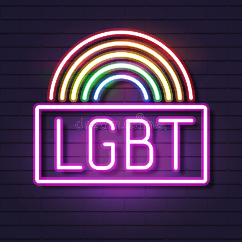 L'Orgoglio Di Neon Gay È Stato Scritto Su Una Bandiera Dello Spettro Dello Spettro Dell'Arcobaleno, Un Emblema Dell'Omosessualità illustrazione di stock L'Orgoglio Di Neon Gay È Stato Scritto Su Una Bandiera Dello Spettro Dello Spettro Dell'Arcobaleno, Un Emblema Dell'Omosessualità illustrazione di stock