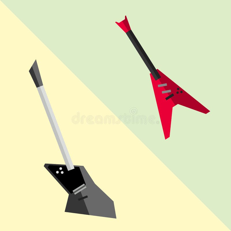 L'outil sain acoustique de beau de guitare électrique de jazz d'instrument de ficelle style moderne de concert et le jeu musical illustration libre de droits L'outil sain acoustique de beau de guitare électrique de jazz d'instrument de ficelle style moderne de concert et le jeu musical illustration libre de droits