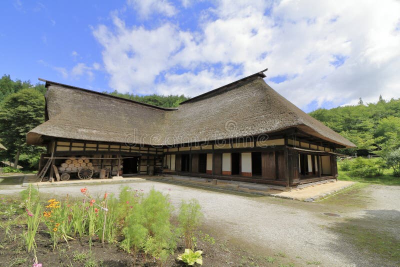 L shaped Japanese house