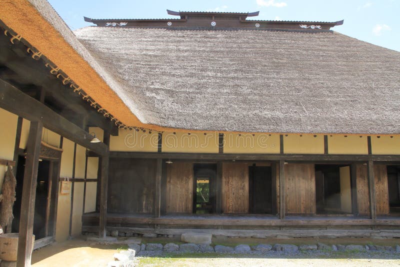 L shaped Japanese house