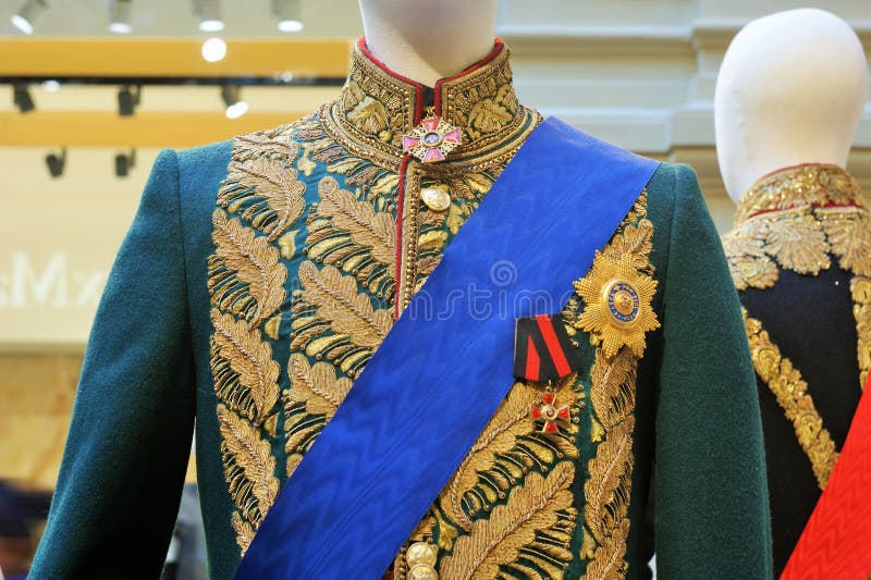 L'uniforme militaire d'un dirigeant russe
