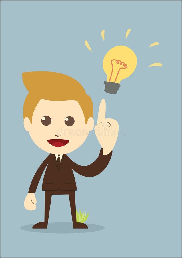L'uomo d'affari ha un'idea royalty illustrazione gratis