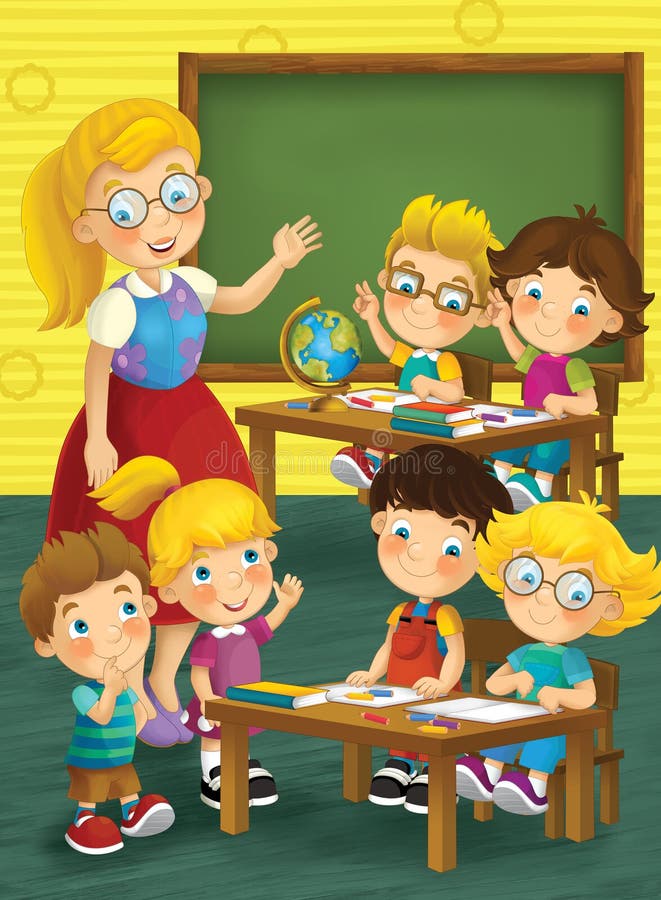 L'école - éducation - illustration pour les enfants illustration de vecteur L'école - éducation - illustration pour les enfants illustration de vecteur