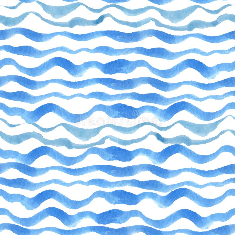 La acuarela pela el sistema inconsútil del modelo Ciánico azul stock de ilustración La acuarela pela el sistema inconsútil del modelo Ciánico azul stock de ilustración