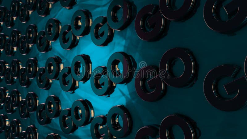 La animación abstracta de los logotipos tridimensionales del cromo ‘va ‘a colocar en superficie brillante de la turquesa animaci? ilustración del vector La animación abstracta de los logotipos tridimensionales del cromo ‘va ‘a colocar en superficie brillante de la turquesa animaci? ilustración del vector