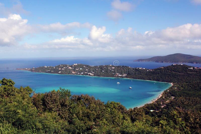 La bahía de Magen, St Thomas, USVI imagen de archivo libre de regalías La bahía de Magen, St Thomas, USVI imagen de archivo libre de regalías