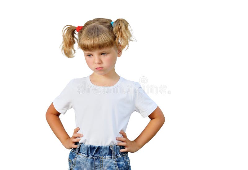 La bambina è arrabbiata fotografia stock La bambina è arrabbiata fotografia stock