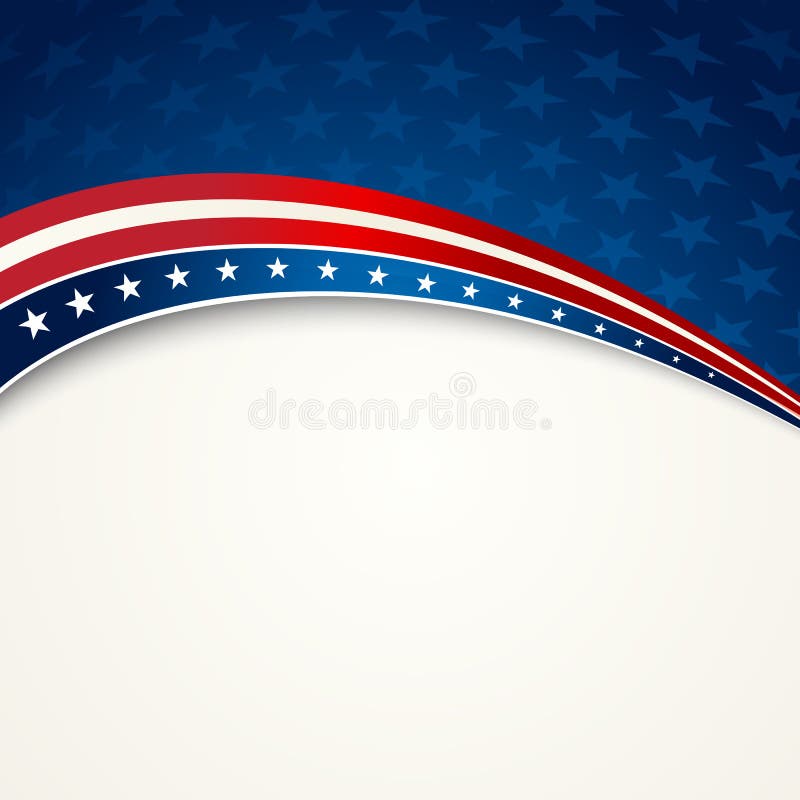 La bandera americana, Vector el fondo patriótico