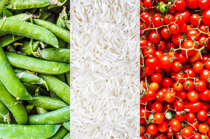 La bandera italiana de Italia hizo con la comida fotografía de archivo libre de regalías La bandera italiana de Italia hizo con la comida fotografía de archivo libre de regalías