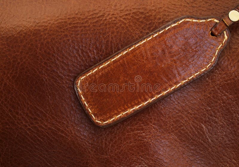 La bandiera ha reso a ââof il cuoio marrone fotografia stock libera da diritti La bandiera ha reso a ââof il cuoio marrone fotografia stock libera da diritti