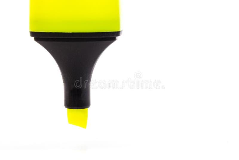 La barre de mise en valeur de couleur d'isolement au-dessus d'un fond blanc, se ferment vers le haut du plan images stock La barre de mise en valeur de couleur d'isolement au-dessus d'un fond blanc, se ferment vers le haut du plan images stock