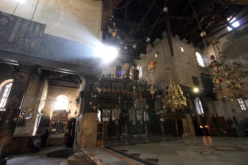 The Basilica of the Nativity is one of Bethlehem`s major tourist attractions and a magnet for Christian pilgrims, Bethlehem, Israel. The Basilica of the Nativity is one of Bethlehem`s major tourist attractions and a magnet for Christian pilgrims, Bethlehem, Israel.