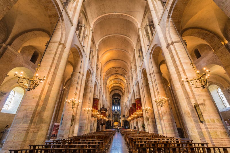 La basilique de St Sernin à Toulouse, France photographie stock La basilique de St Sernin à Toulouse, France photographie stock