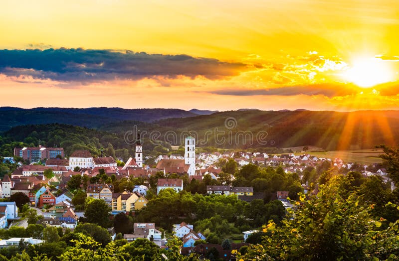 La Baviera superiore di Sulzbach-Rosenberg Palatinato della città fotografia stock libera da diritti La Baviera superiore di Sulzbach-Rosenberg Palatinato della città fotografia stock libera da diritti