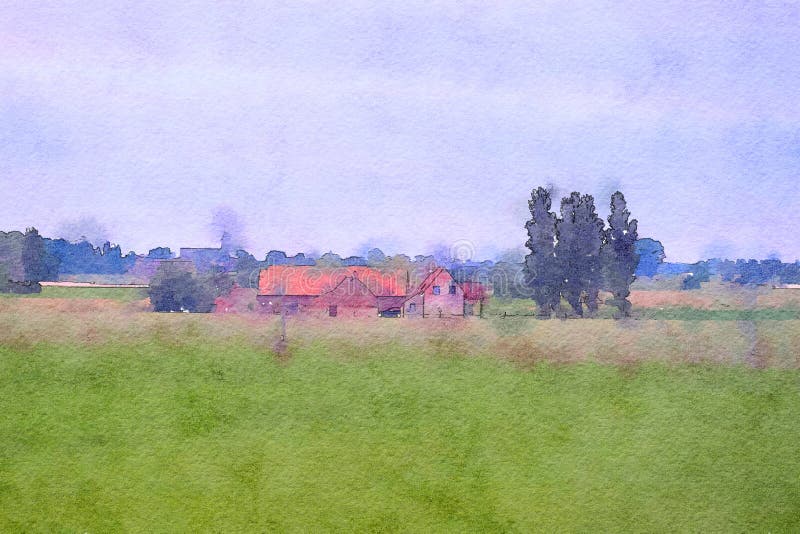 La Belgique, style d'aquarelle illustration libre de droits La Belgique, style d'aquarelle illustration libre de droits