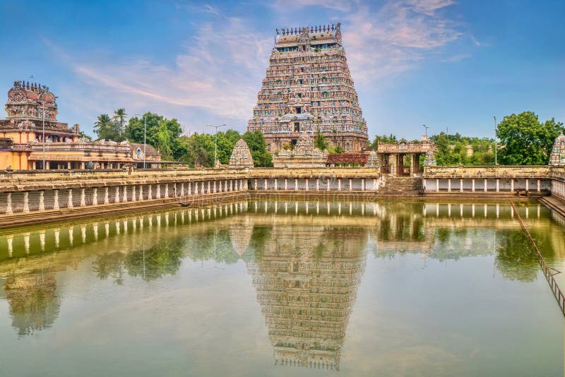 La Bella Architettura Del Tempio Nataraja in Tamil Nadu India. Immagine Stock - Immagine di draviana, indiano: 191127305