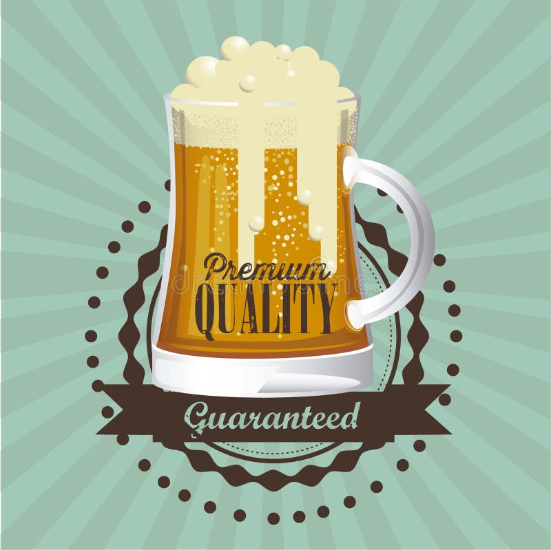 La birra libera l'etichetta illustrazione vettoriale La birra libera l'etichetta illustrazione vettoriale