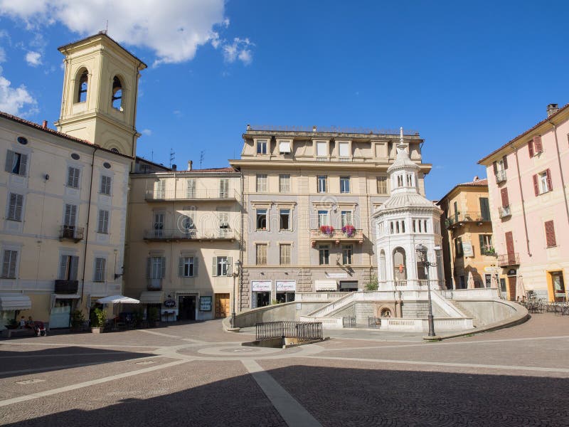 La Bollente Square with Natural Hot Thermal Sulphur Spring Editorial ...