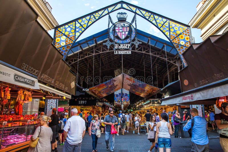 La Boqueria Market in Barcelona, Spain stock image La Boqueria Market in Barcelona, Spain stock image
