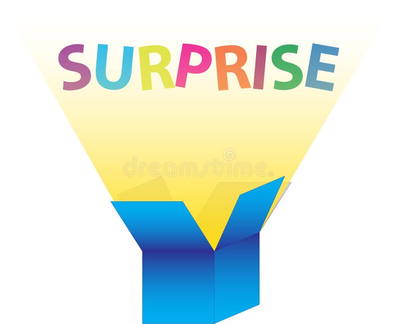 La caja de la sorpresa ilustración del vector La caja de la sorpresa ilustración del vector