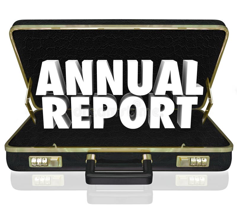 La cartera del informe anual redacta el estado financiero ilustración del vector La cartera del informe anual redacta el estado financiero ilustración del vector