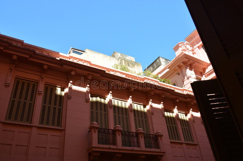 La Casa de Cultura Mario Quintana CCMQ - Mario Quintana House of Culture, originariamente Hotel Majestic Porto Alegre fotografie stock libere da diritti La Casa de Cultura Mario Quintana CCMQ - Mario Quintana House of Culture, originariamente Hotel Majestic Porto Alegre fotografie stock libere da diritti