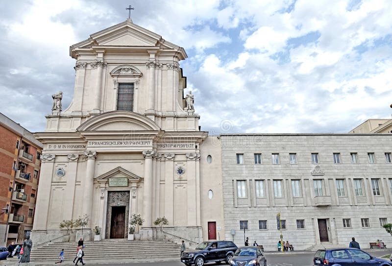 La Cattedrale Di Civitavecchia Immagine Editoriale Immagine di chiesa