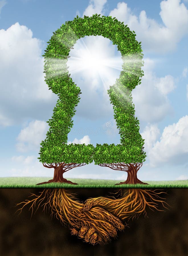 Chiave per team successo royalty illustrazione gratis Chiave per team successo royalty illustrazione gratis