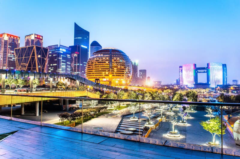 LA CHINE  HANGZHOU Les Gratte ciel De  Hangzhou Est La 